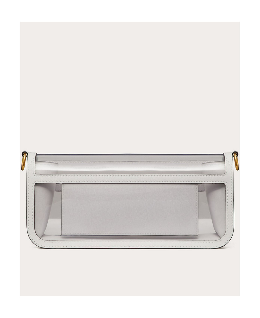 Valentino Vlogo Signature Shoulder Bag In White