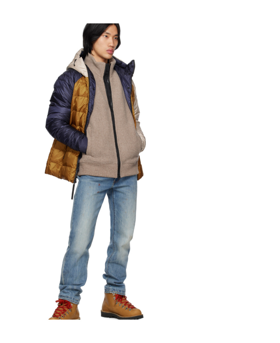 Canada Goose Double-sided Down Jacket With Logo In Brown