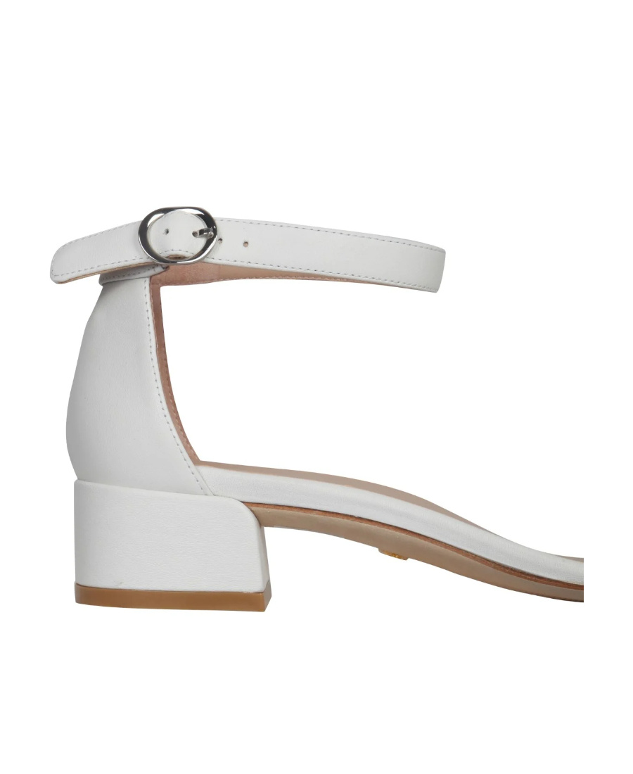 Stuart Weitzman Sandals With Thick Heels In White