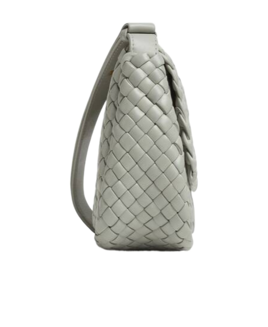 Bottega Veneta Mini Cobble Shoulder Bag In Gray