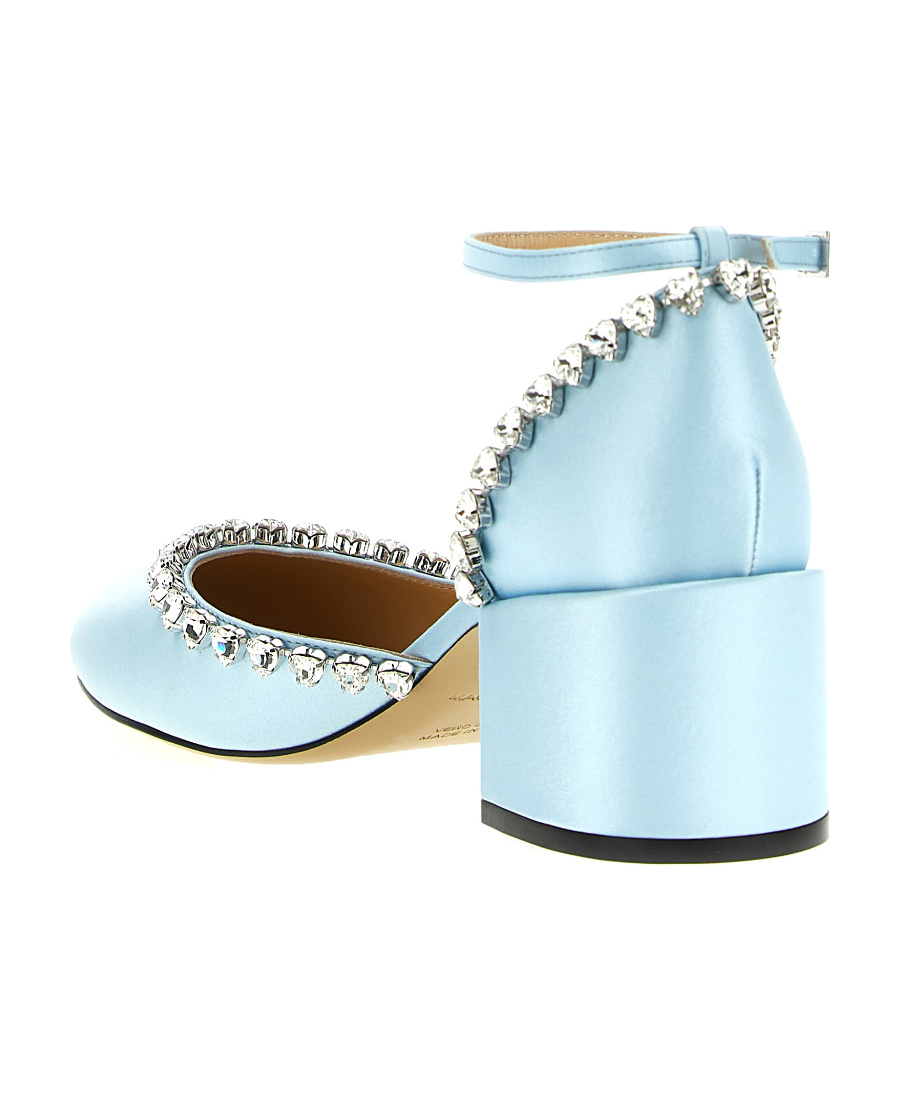 Mach&mach Round-headed High Heels In Blue