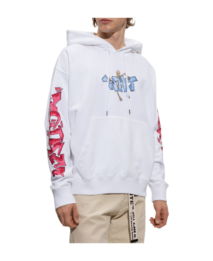 Off-white Graff Wht Skate Hoodie In White