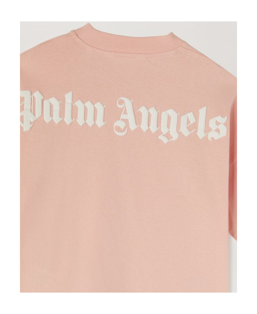 Palm Angels Oversized Logo-print T-shirt In Nude