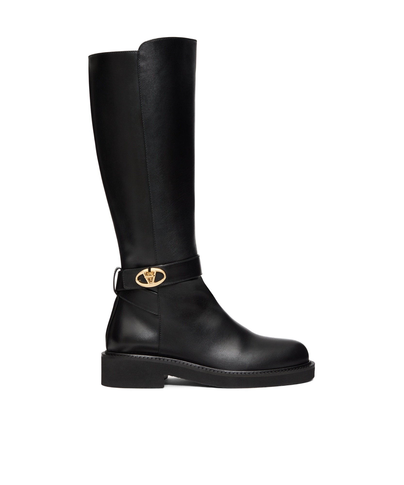 Valentino Garavani Vlogo Locker Boot In Black