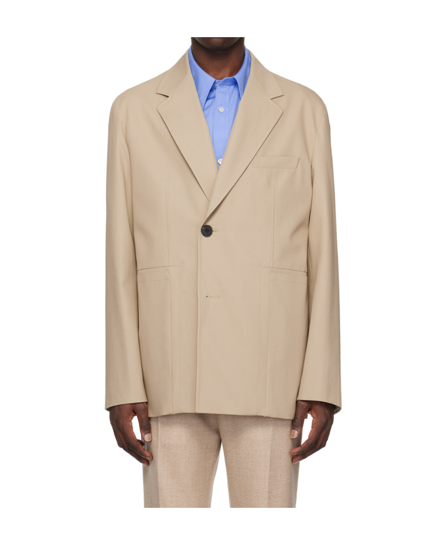Wooyoungmi Twill Suit Jacket In Nude