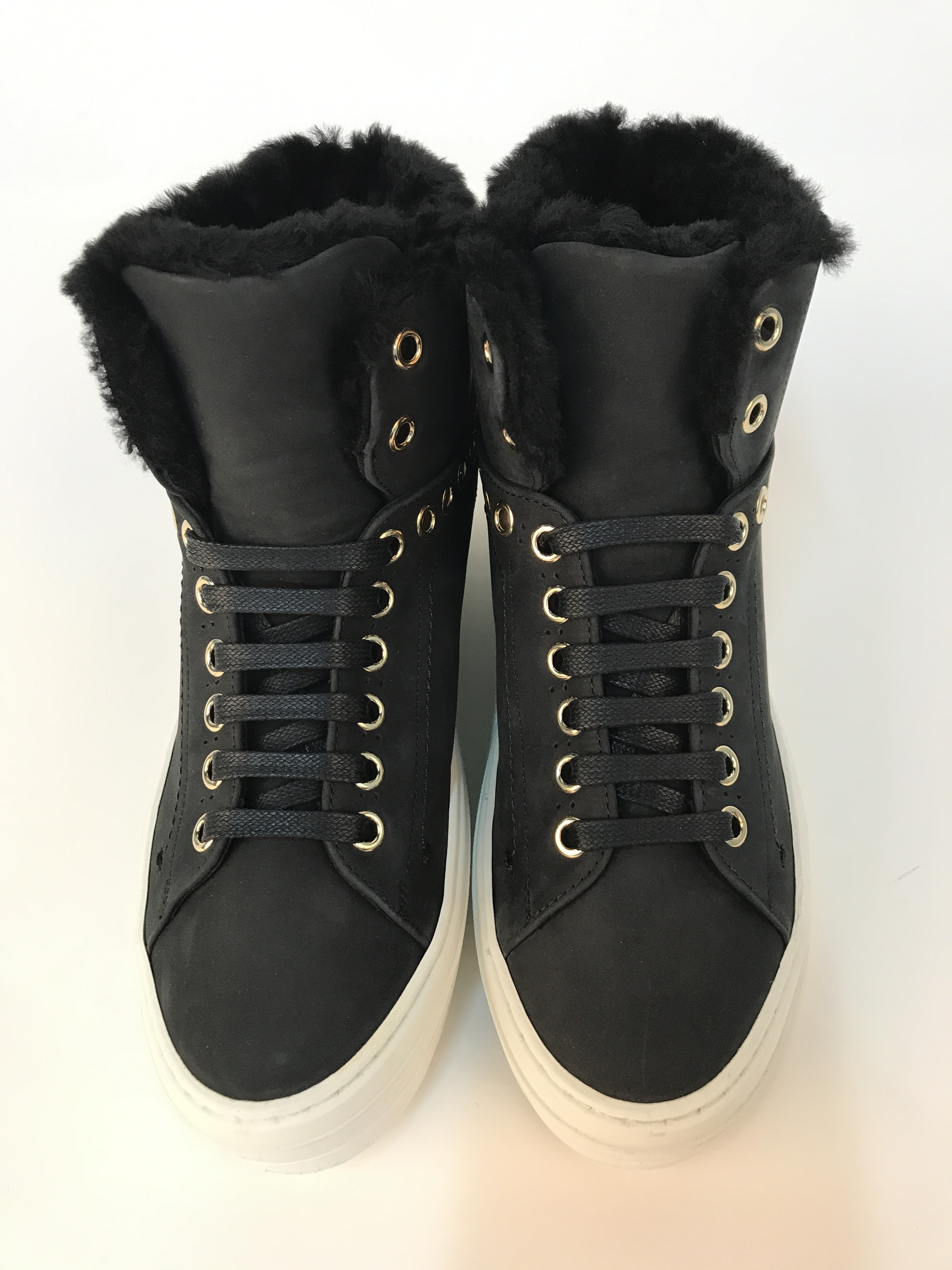 Ferragamo High-top Leisure Sneakers In Black