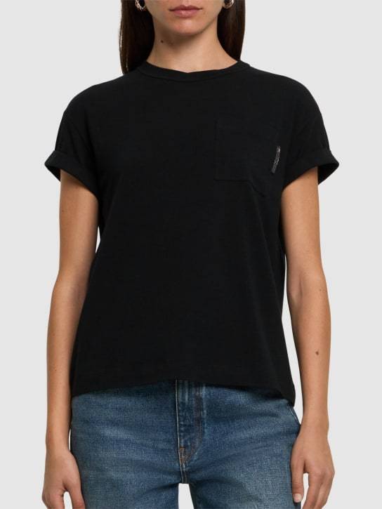 Brunello Cucinelli Plain Weave Short-sleeved T-shirt