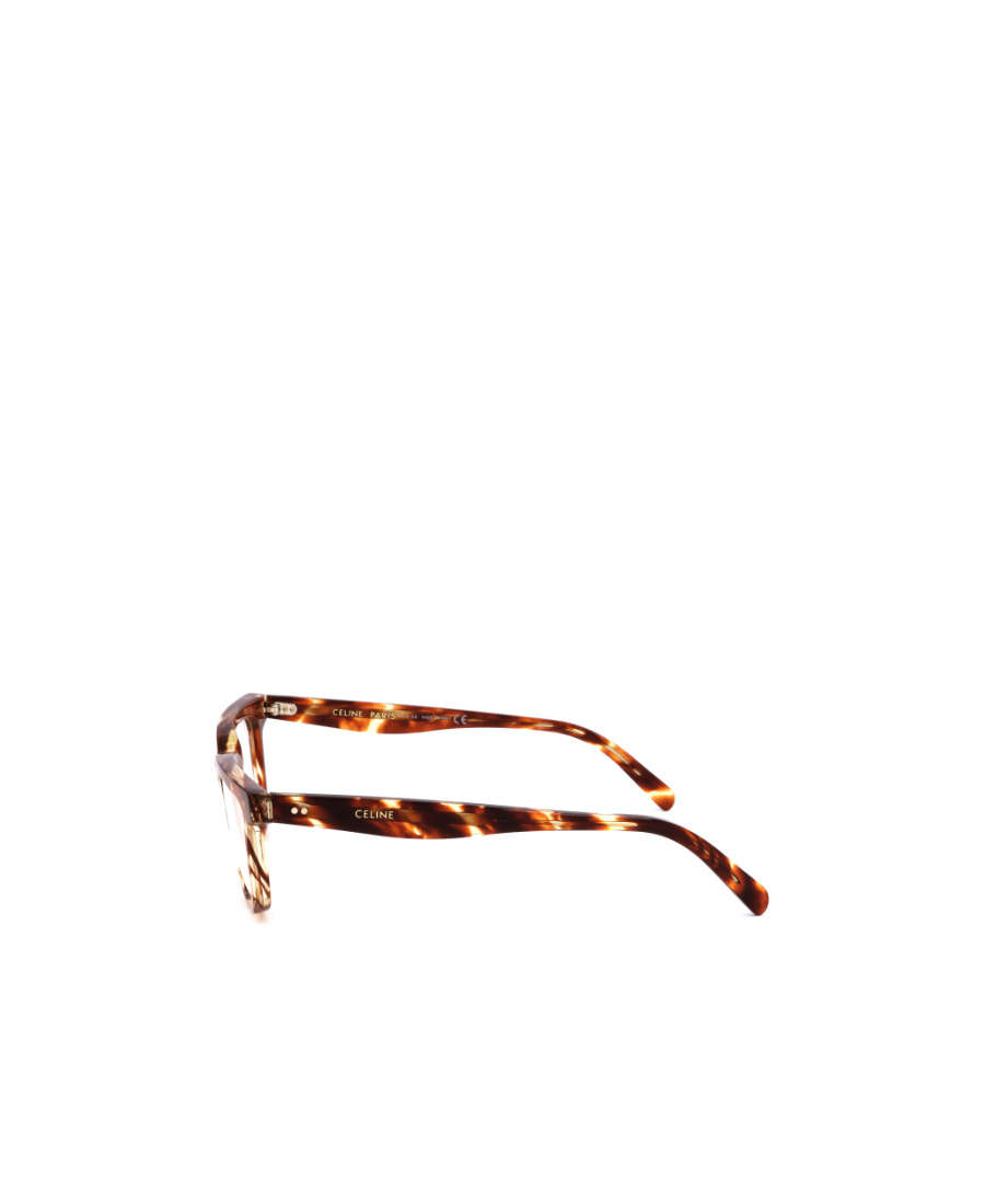 Celine Logo Cat's Eye Flat Lens In Brown