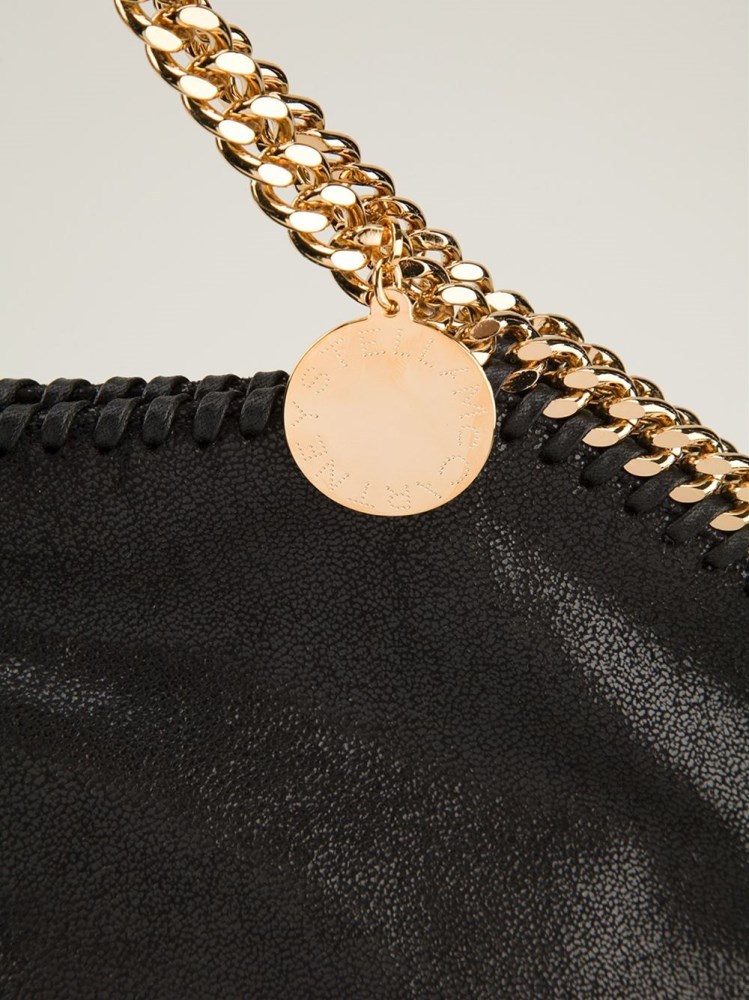 Stella Mccartney Large Falabella Tote Bag In Black