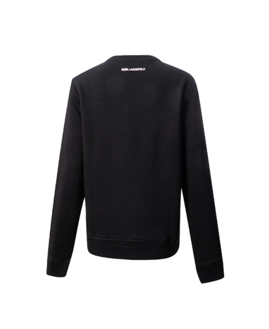 Karl Lagerfeld Black Sports Sweater In Black