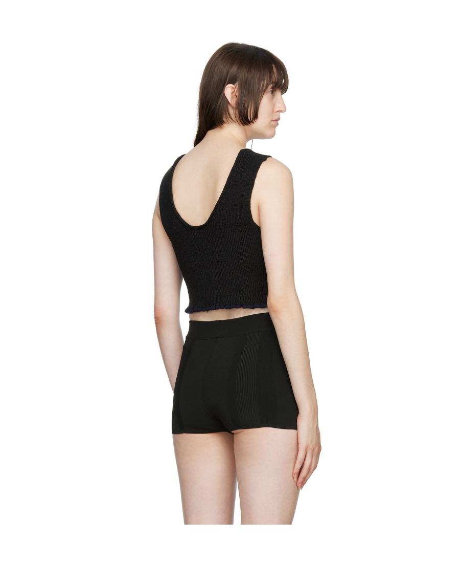 Jacquemus Black 'le Bandeau' Tank Top In 990 Black