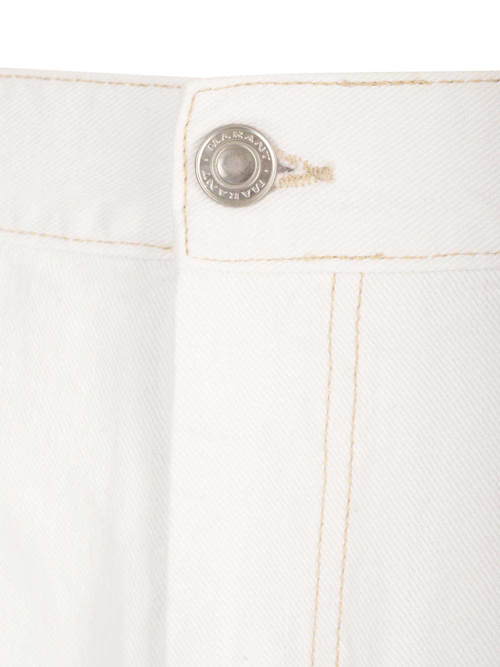 Isabel Marant Logo-patch Jeans In White