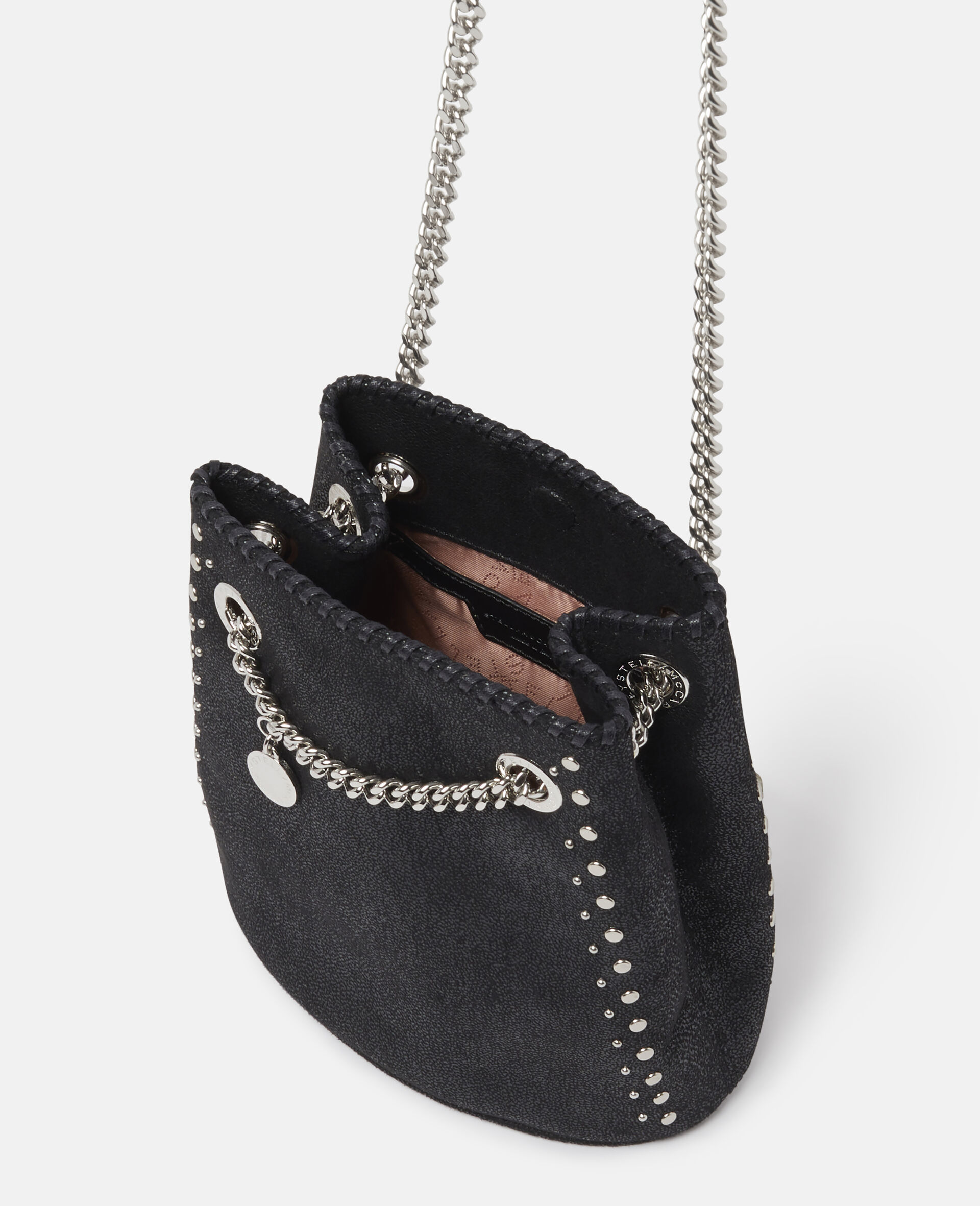Stella Mccartney Falabella Beuteltasche Mit Nieten In Black