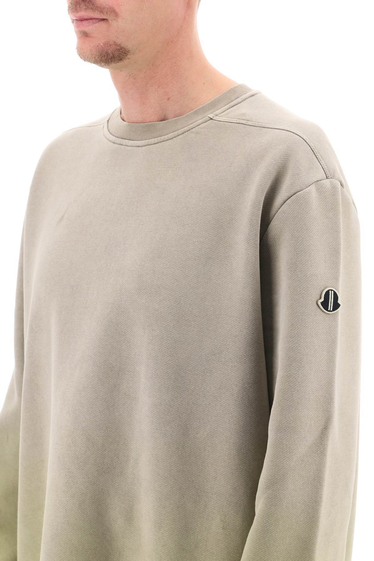 Moncler X Rick Owens Subhuman Gradient-effect Sweatshirt In Nude