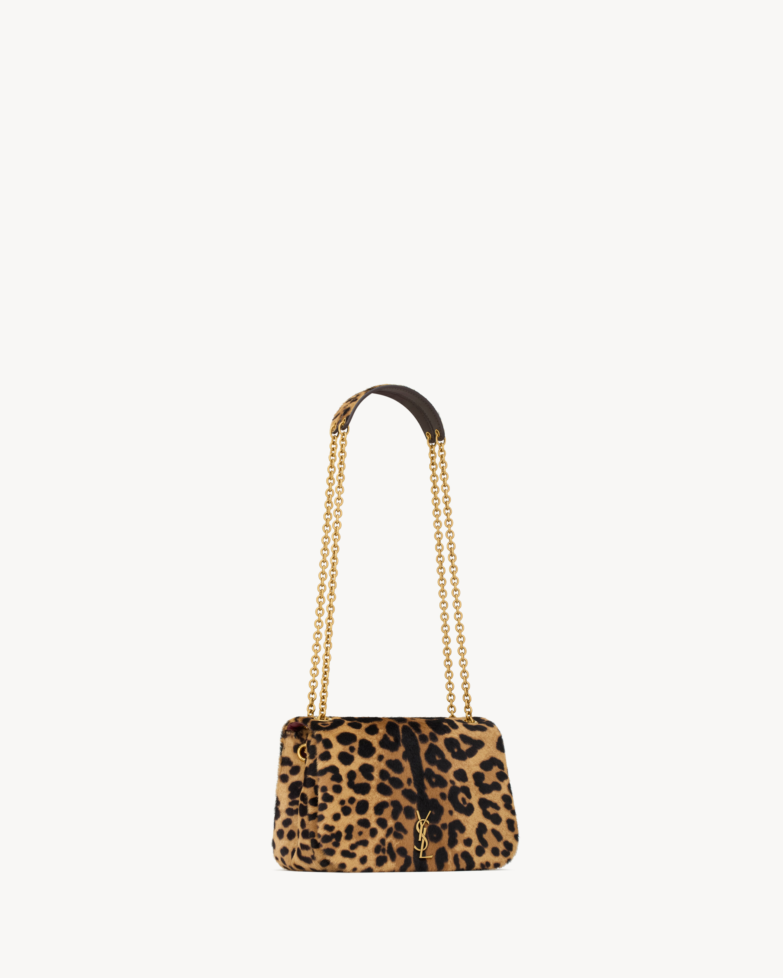 Saint Laurent Jamie 4.3 Mini In Pony Hair Leather In Black