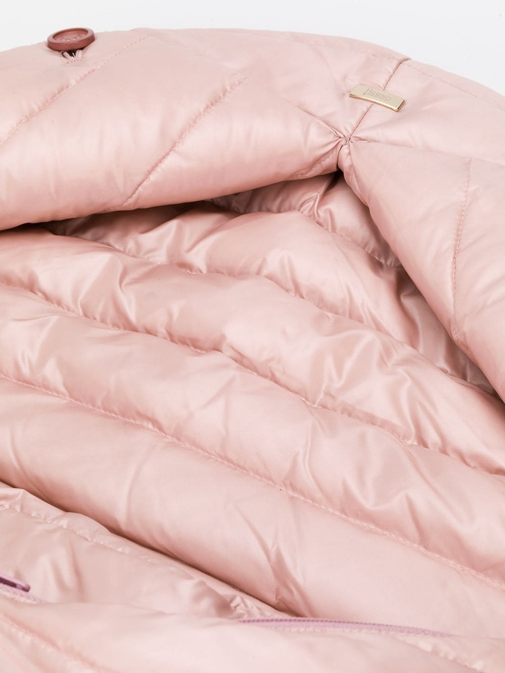 Herno Ribbed Padded Nest In Pink
