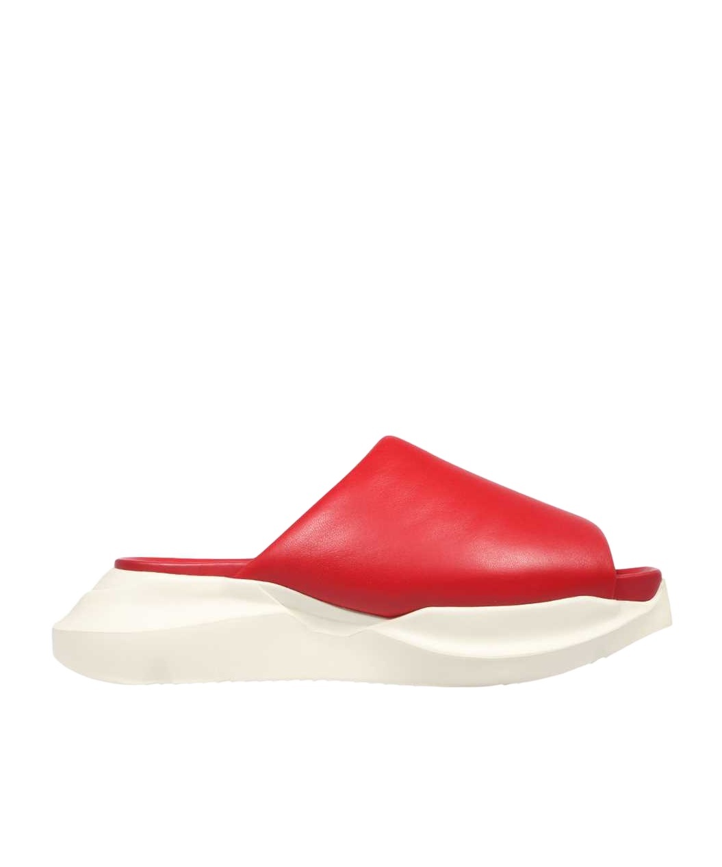 Rick Owens Thick Sole Slippers In White