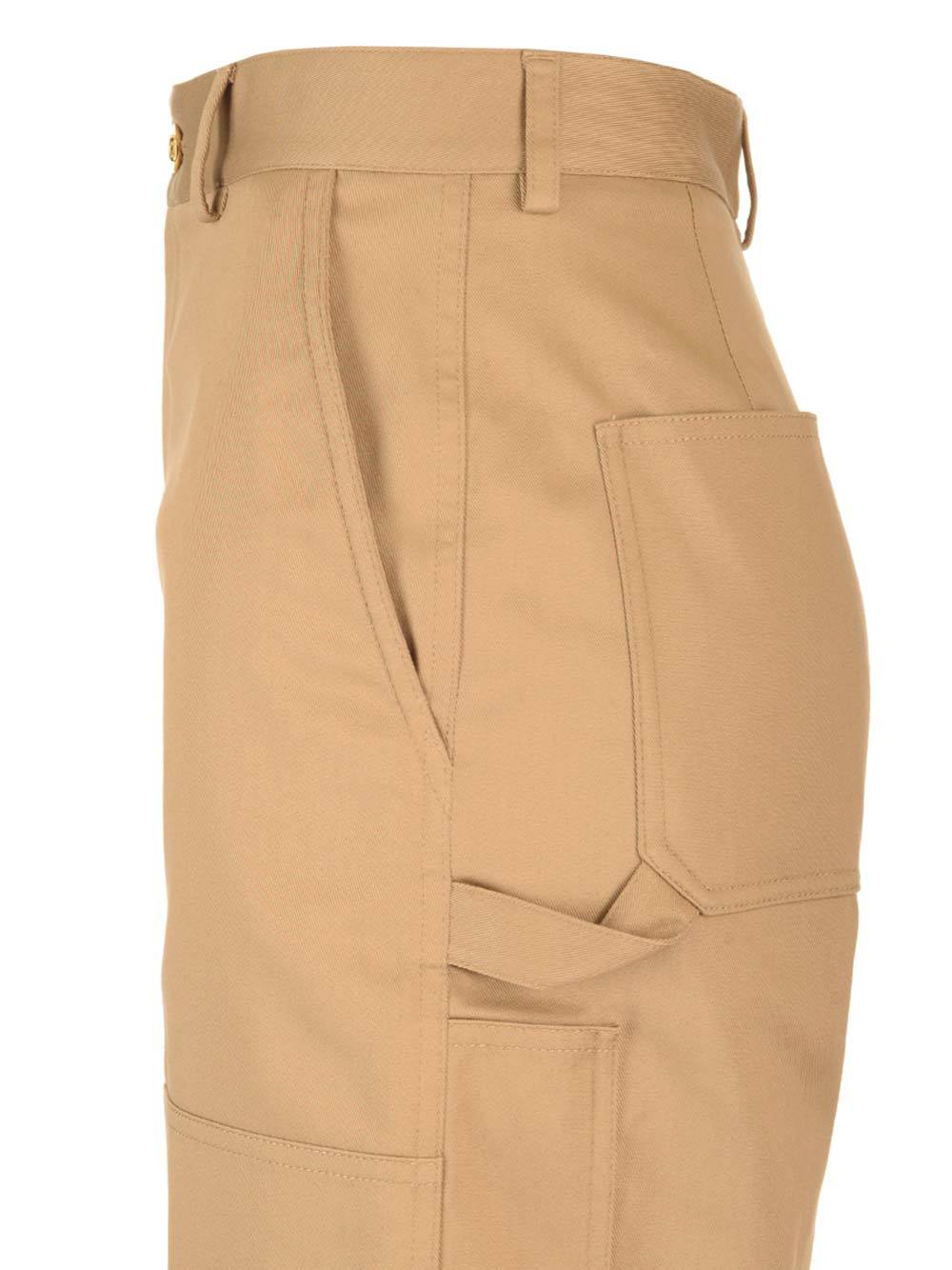 Celine Casual Pants With Belt Loops In Nude