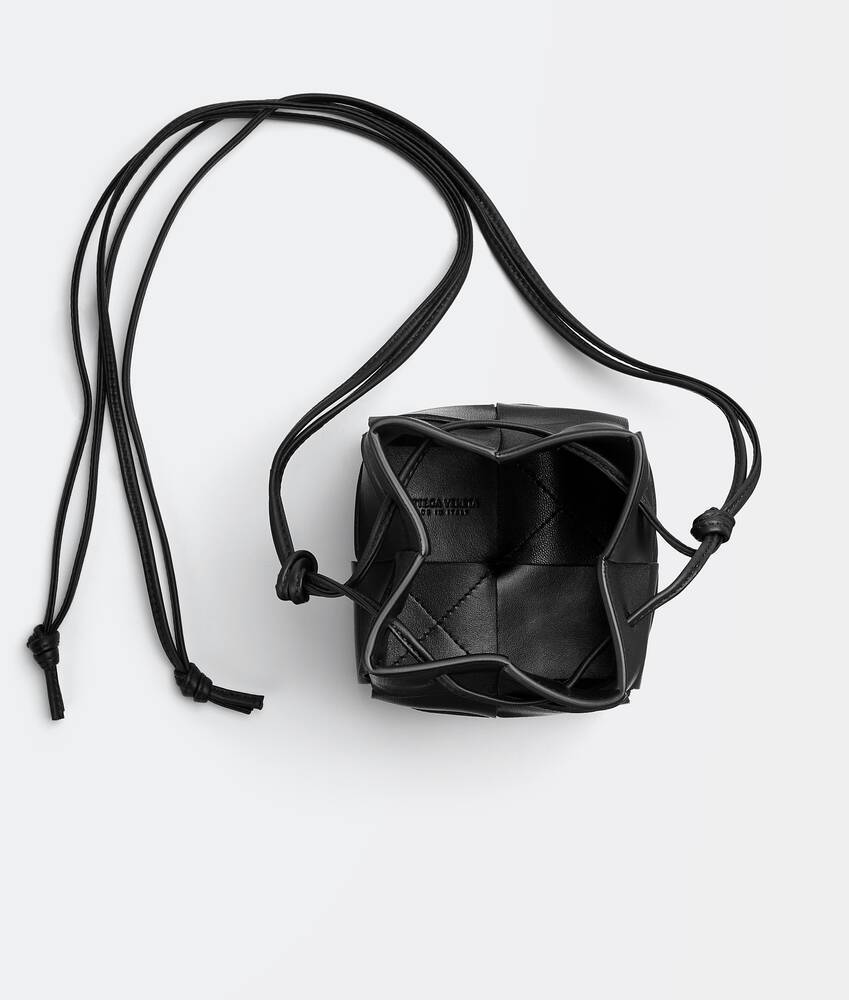 Bottega Veneta Bucket Mini Cassette Bag In Black