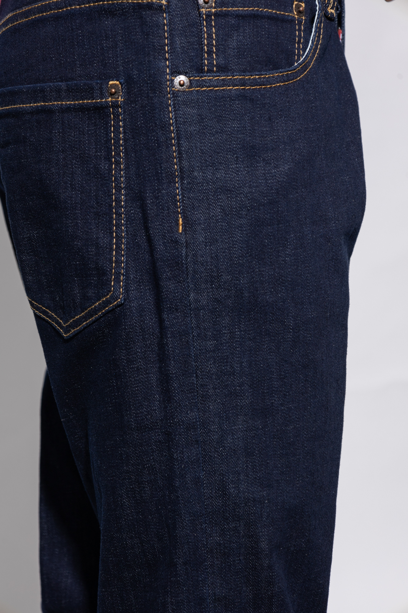 Dsquared2 Straight-leg Cotton Denim Jeans With Logo Detail In Animal Print