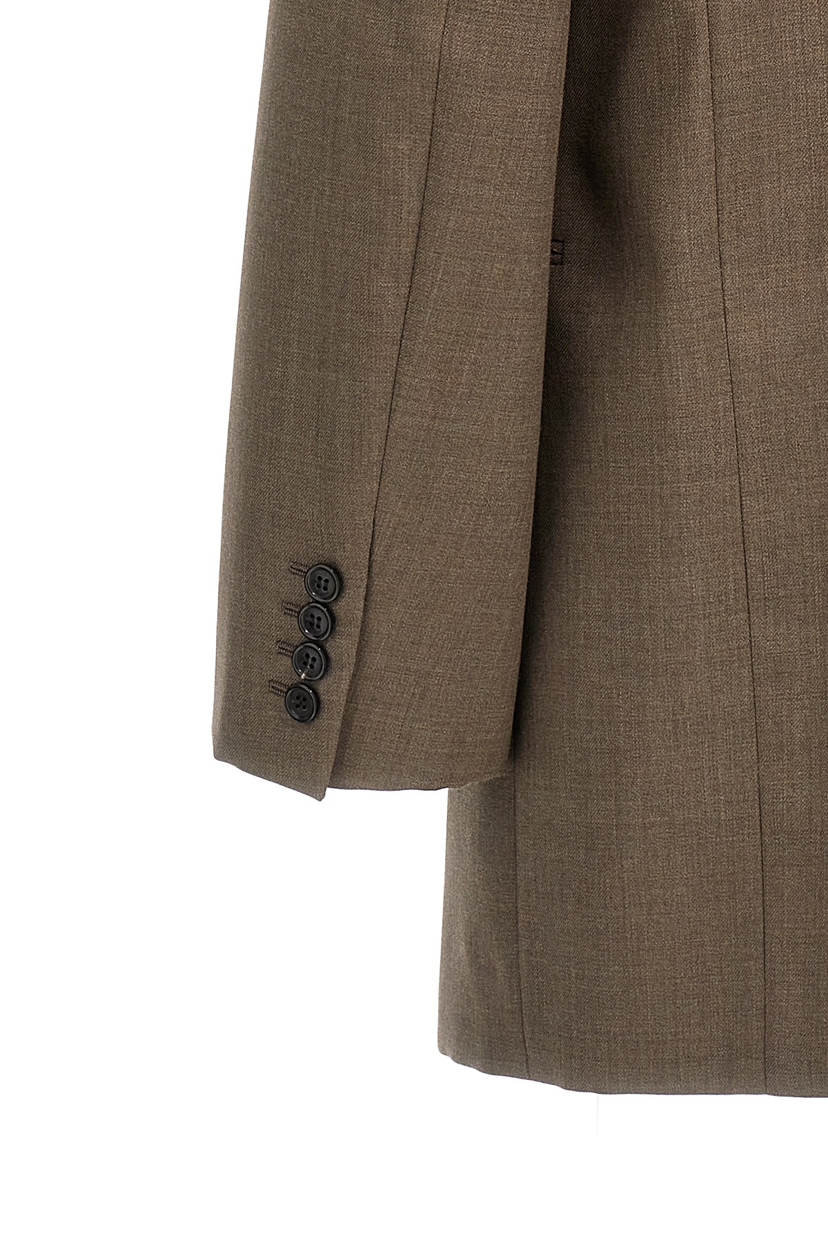 Saint Laurent Veste Armani Bascule Jacket In Brown