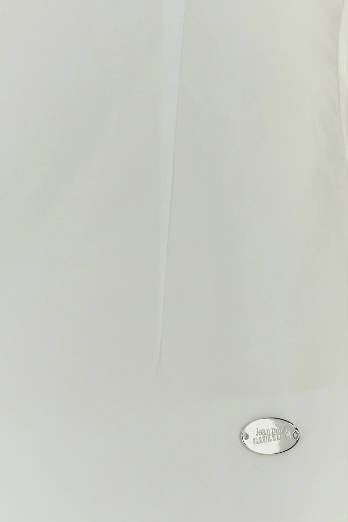 Jean Paul Gaultier White Stretch Poplin Shirt In White
