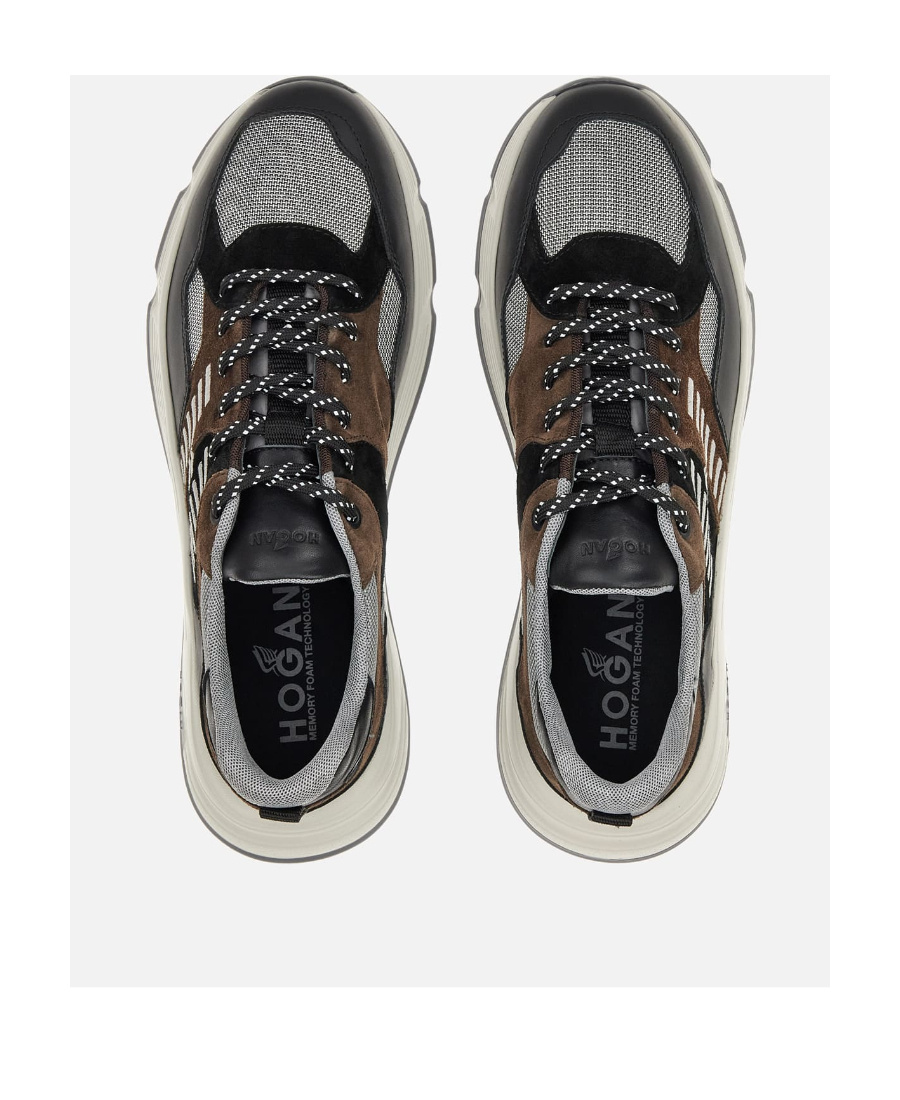 Hogan Hyperlight Lace-up Sneakers In Black