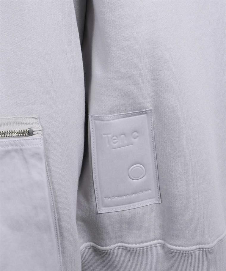 Ten C Long Sleeve Sweatshirt In Grey