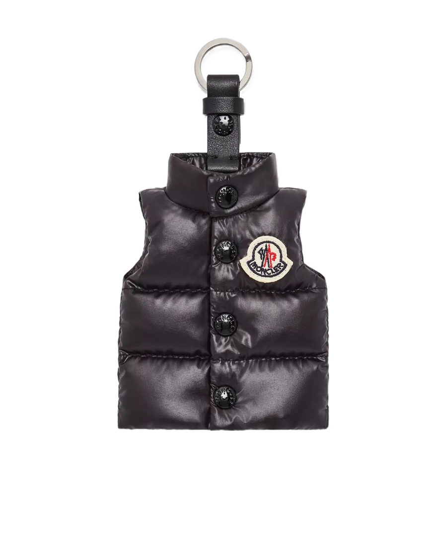 Moncler Porte-clés En Forme De Doudoune In Black