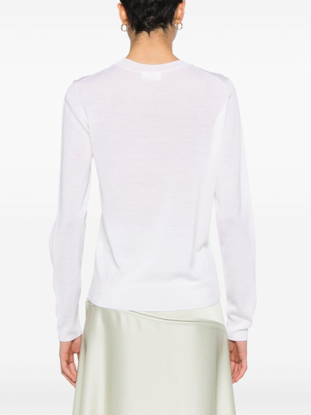 P.a.r.o.s.h Wool-silk-blend Jumper In White