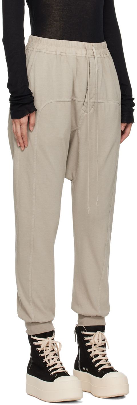 Rick Owens Drkshdw Prisoner Sweatpants In Nude