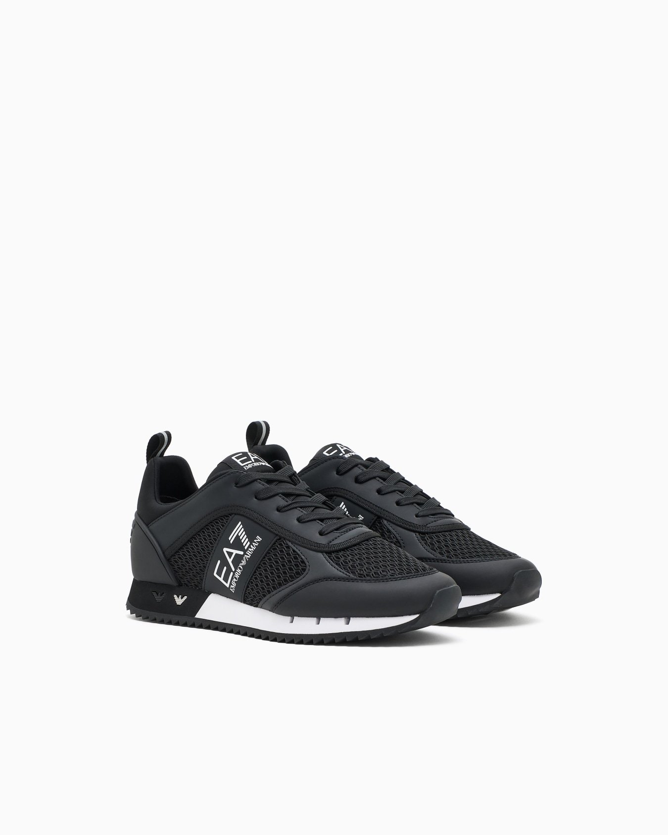 Ea7 Logo-embellished Lace-up Sneakers