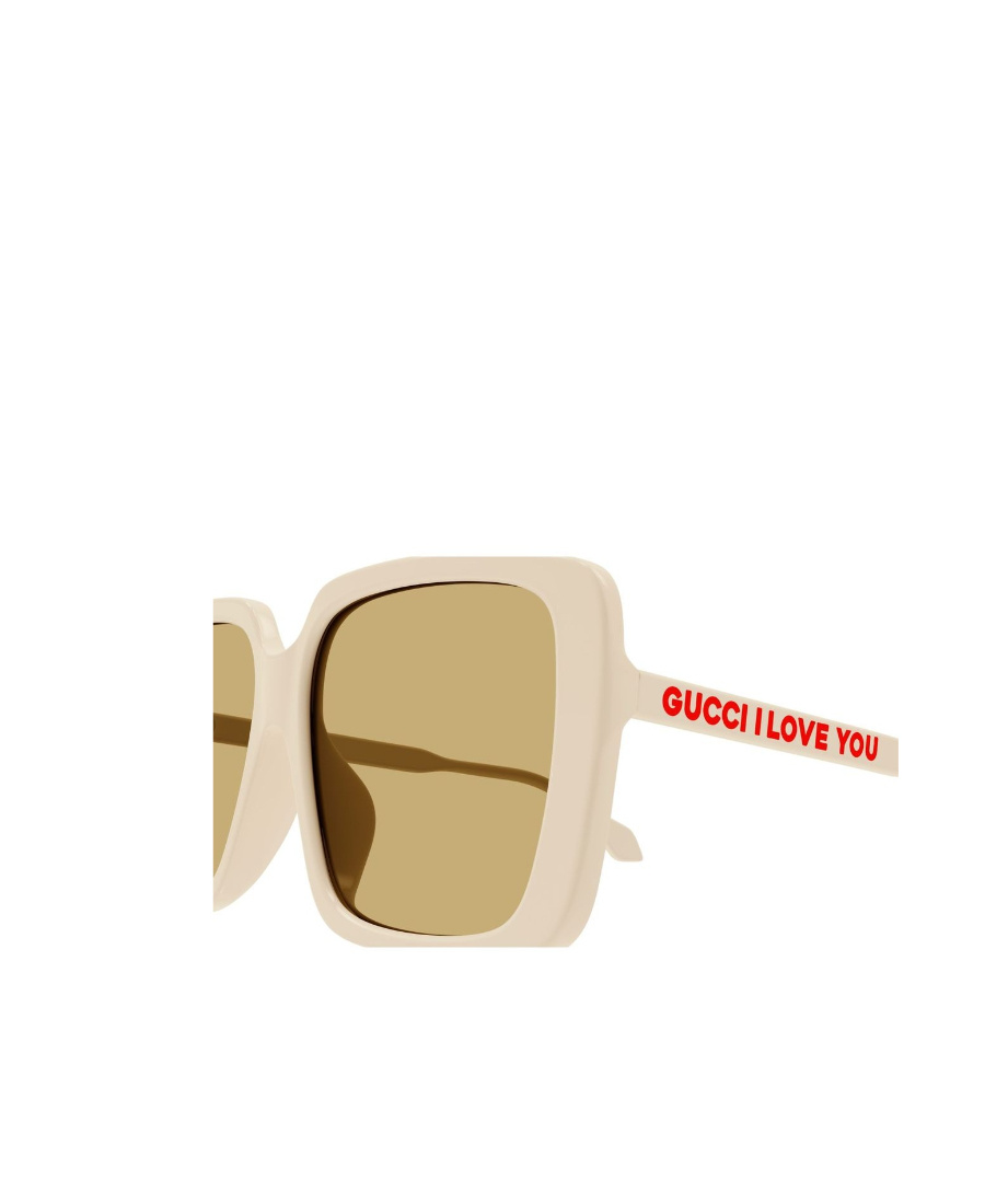 Gucci Square-frame Tinted Sunglasses In Nude