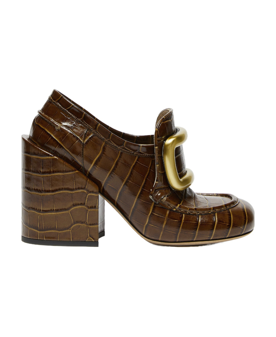 Sportmax Leather Pumps In Brown