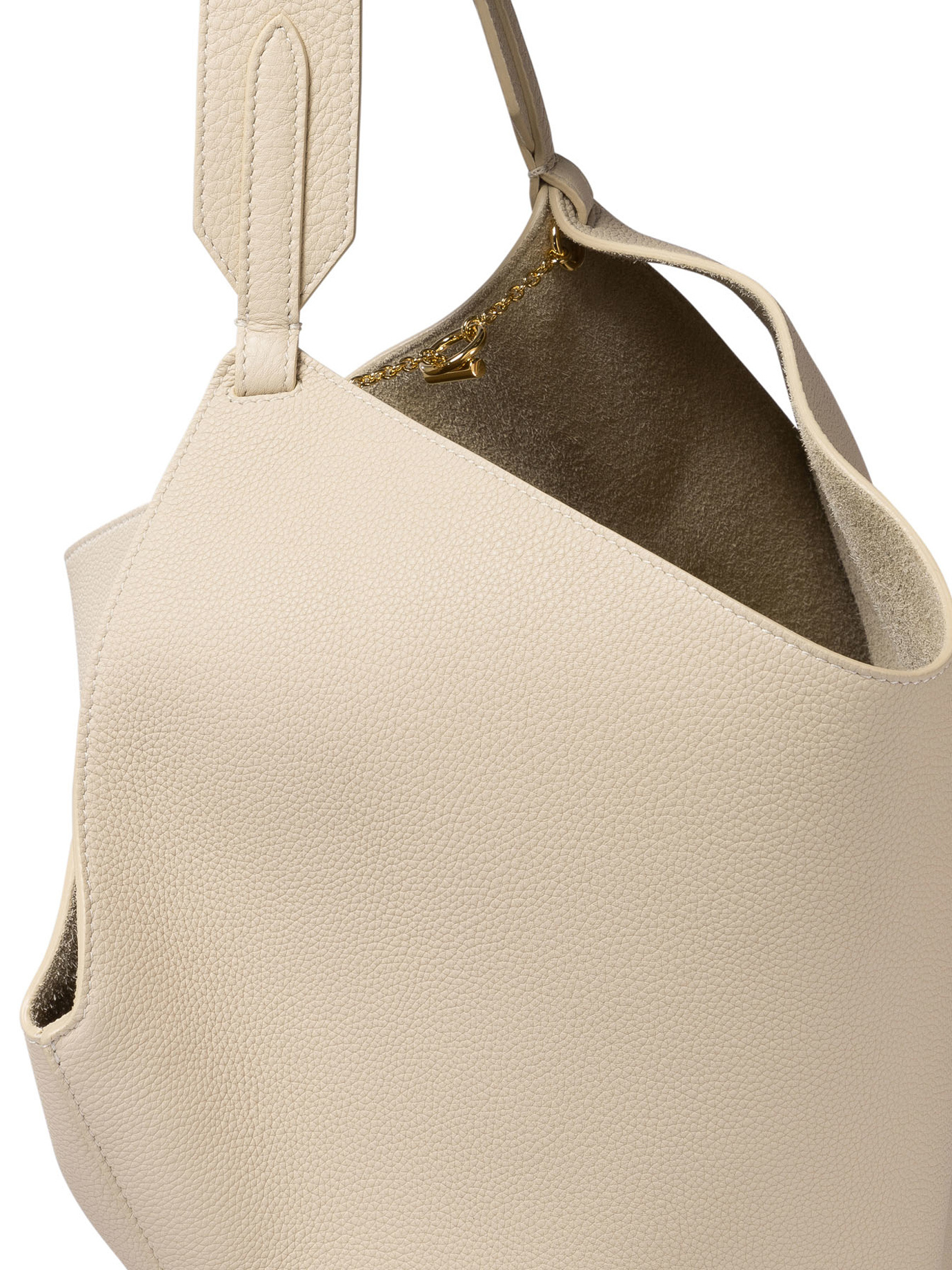 Khaite Lotus Small Shoulder Bag In Nude