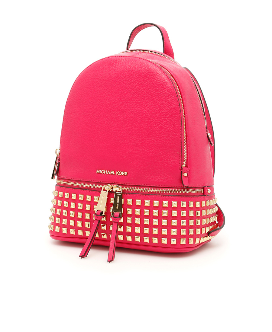 Michael Kors Rhea Large Backpack In Pink