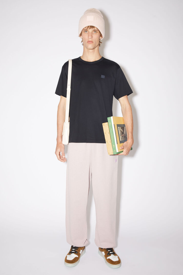 Acne Studios Nash Face M Short Sleeve Regular T-shirt In Black