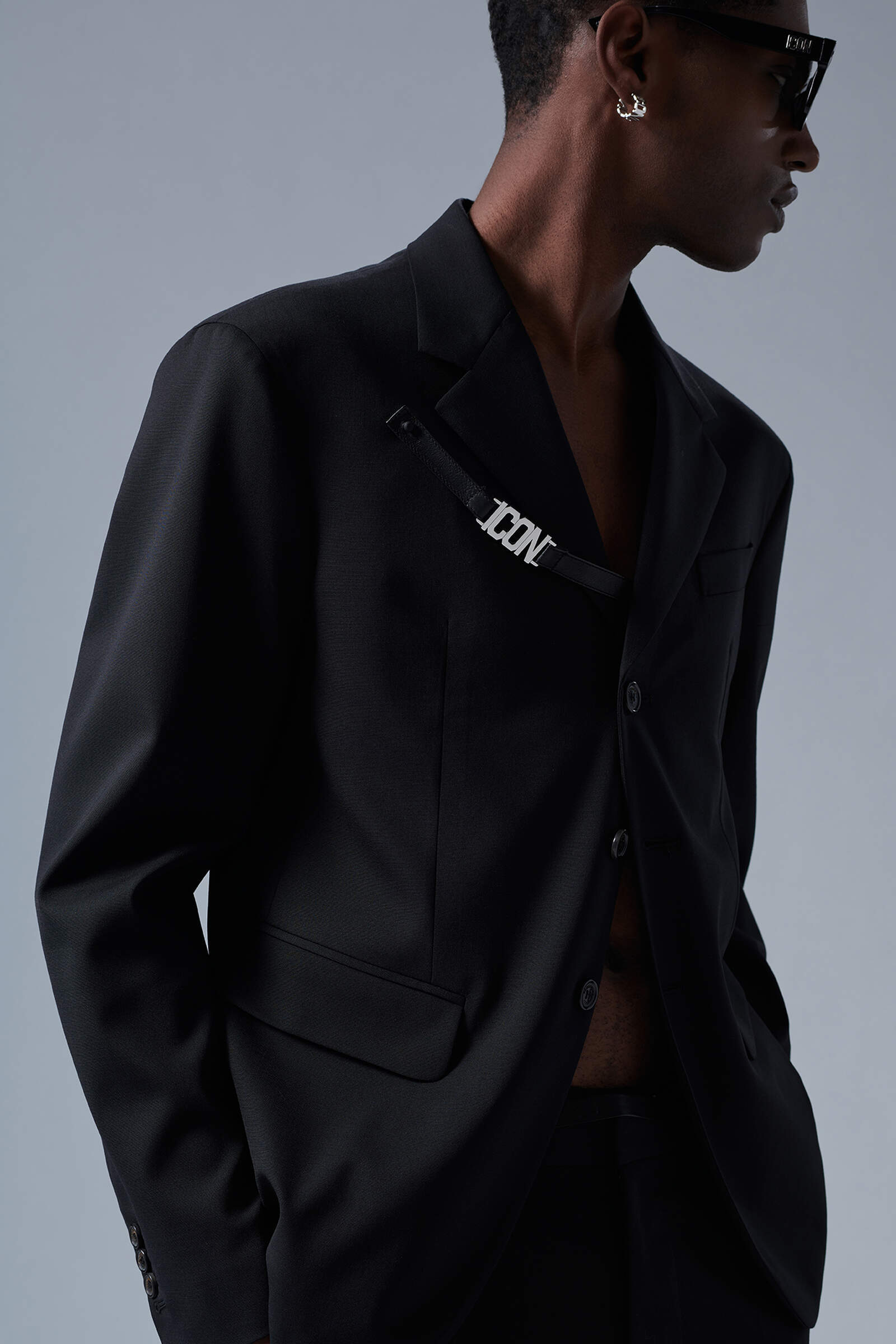 Dsquared2 Dsquared Black Stretch Viscose Suit In Black