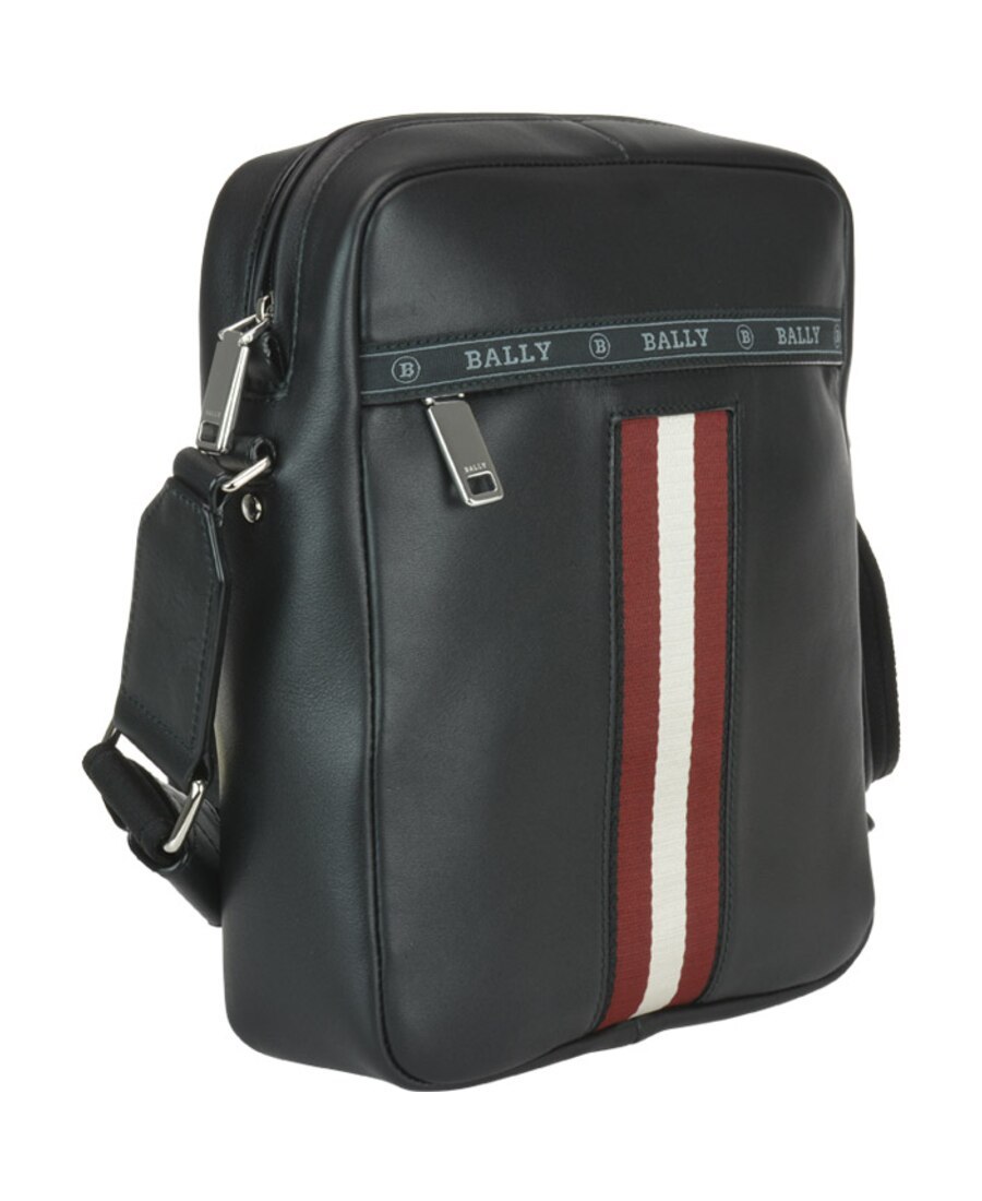Bally Logo Shoulder Bag In Black