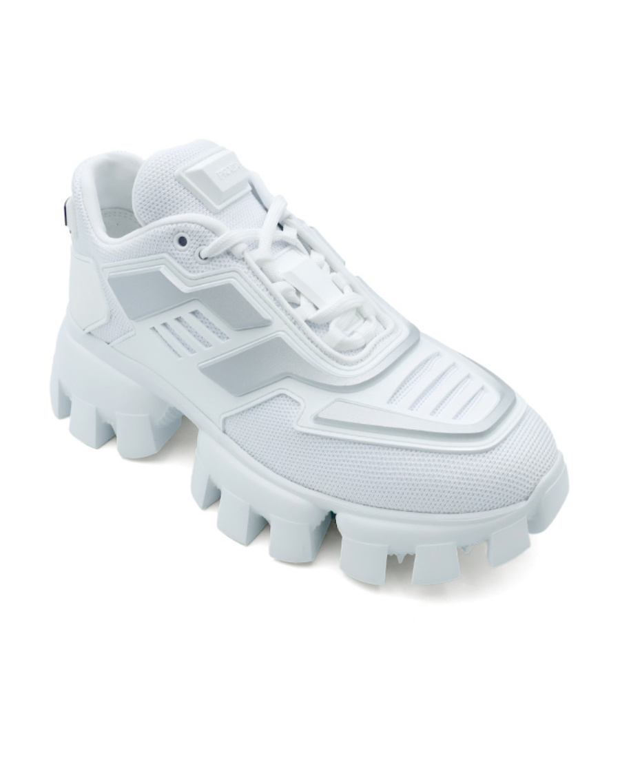 Prada Logo Casual Sports Shoes In White