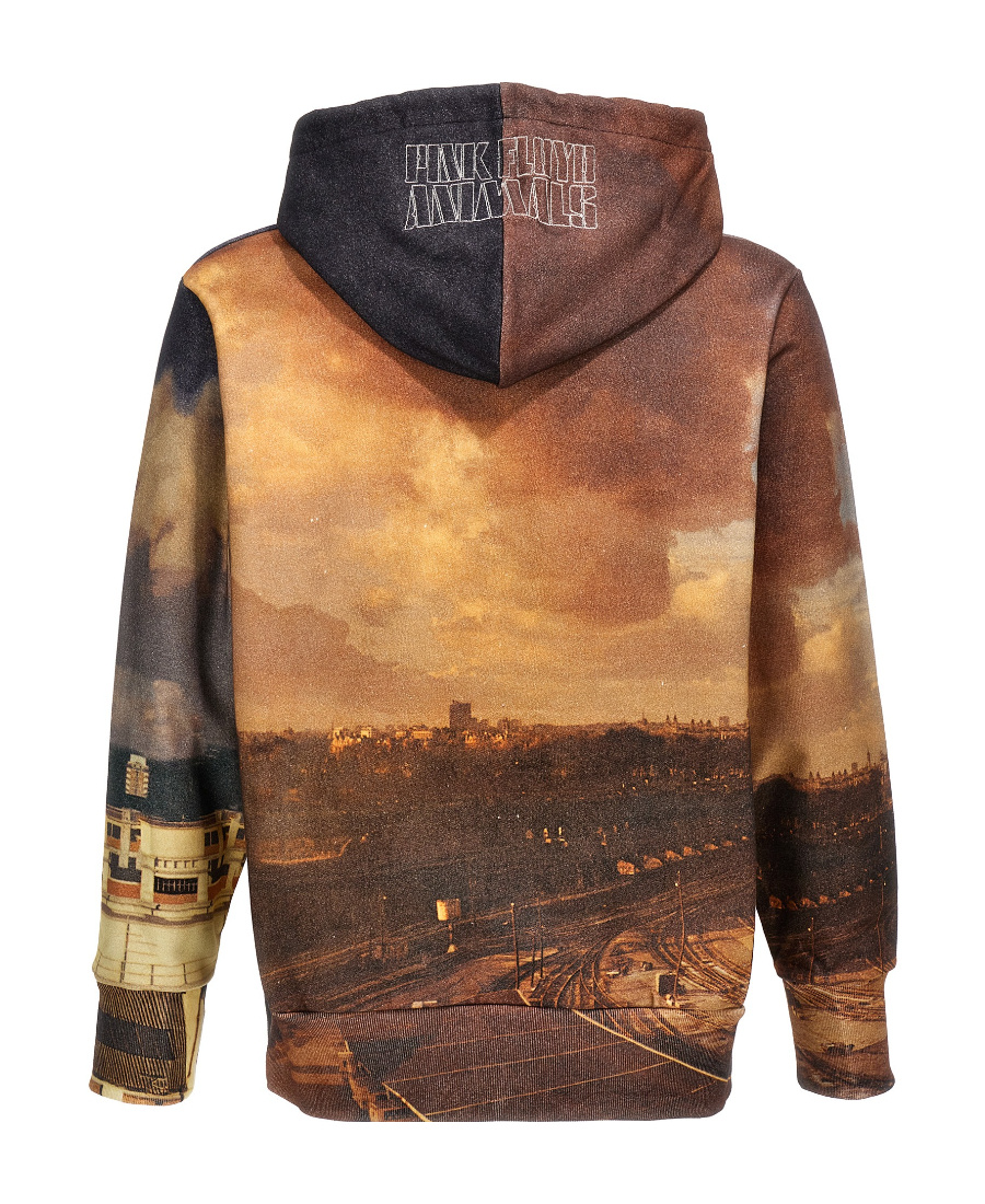 Undercover Pink Floyd Animals All Over Print Hoodie In Multicolor