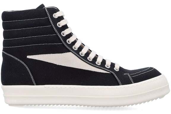 Rick Owens Drkshdw Drkshdw By Rick Owens High-top Sneakers With Calf Leather Accents In Black