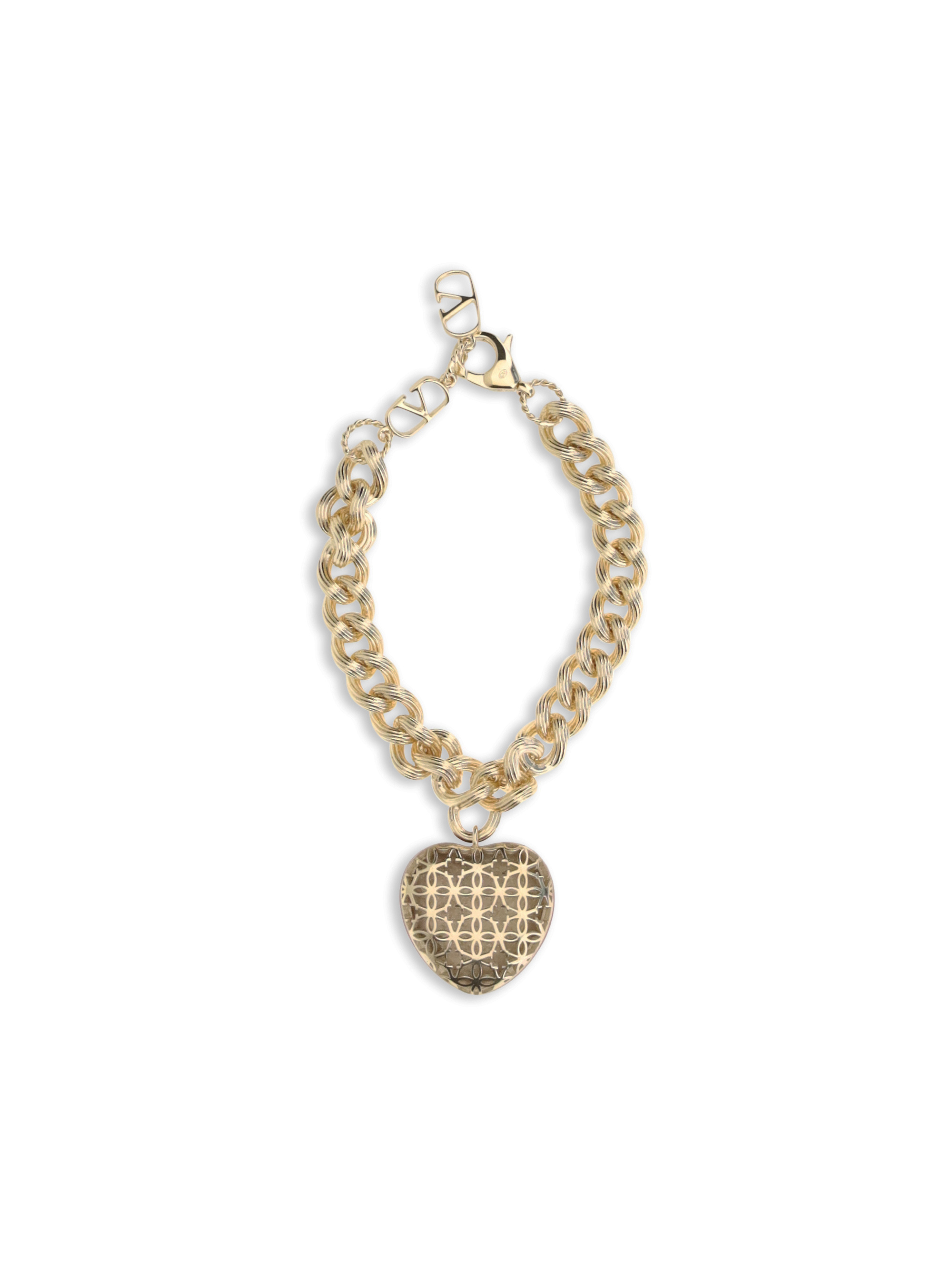 Valentino Coeur Royal Chain Bracelet In Gold