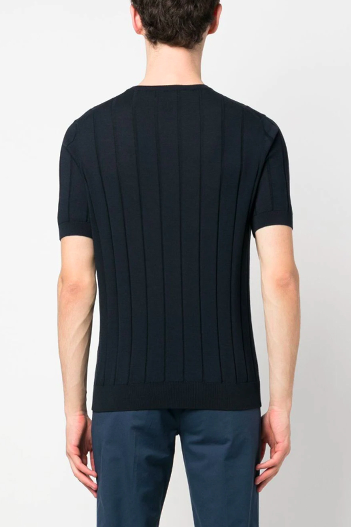 Lardini Ribbed-knit Cotton T-shirt