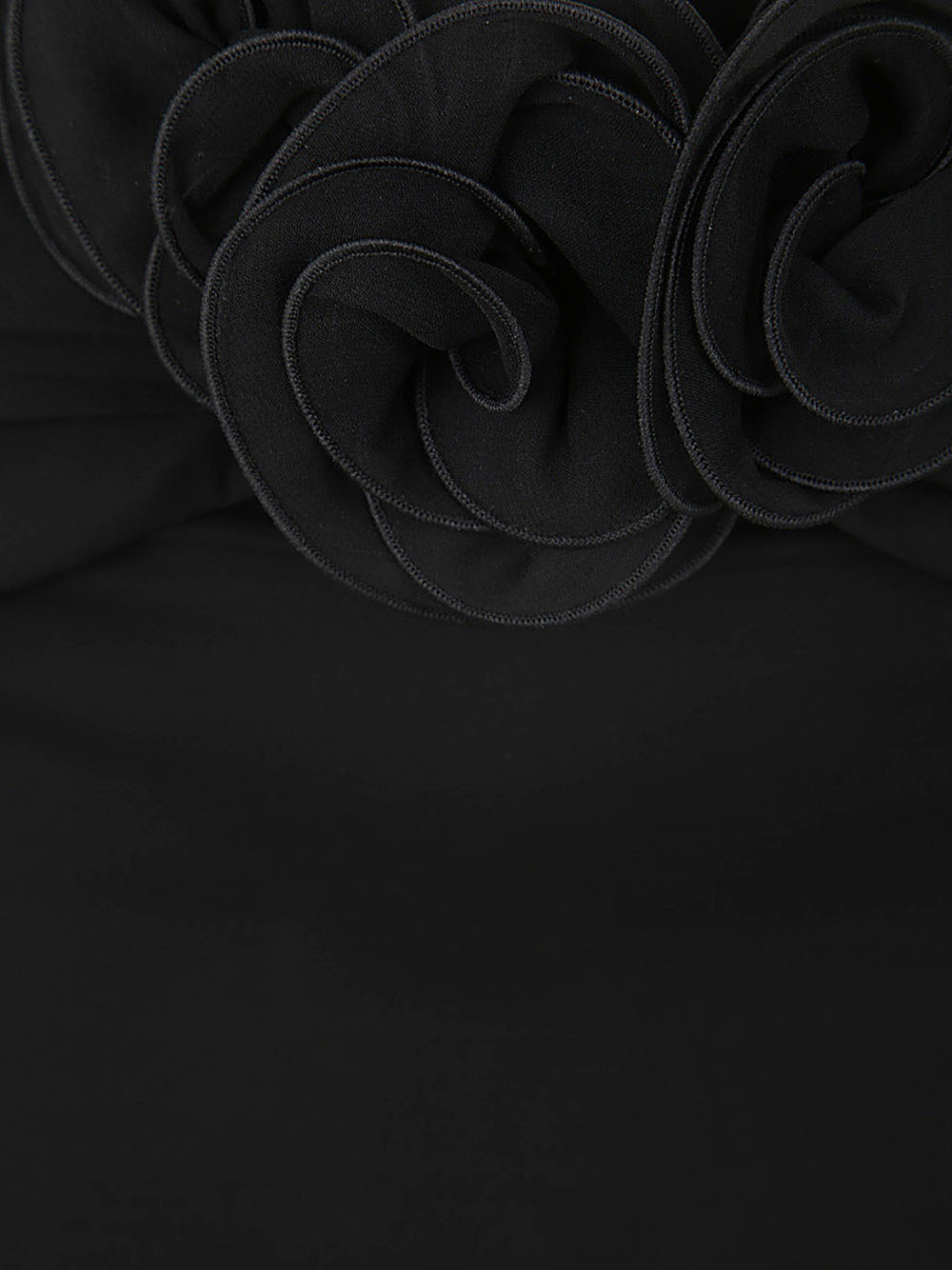 Magda Butrym Embellished Floral High-waisted Ruched Midi Skirt In Black