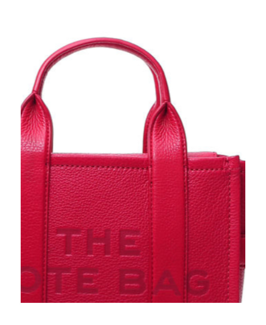 Marc Jacobs Versatile Textured Leather Tote In Red