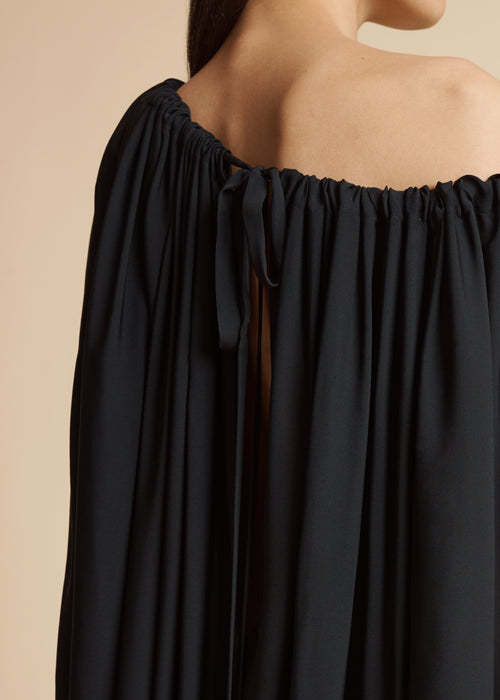 Khaite Long-sleeved Blouse In Black