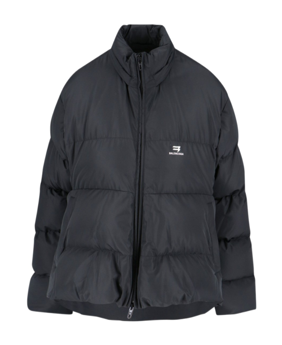 BALENCIAGA LOGO-PRINT PUFFER JACKET