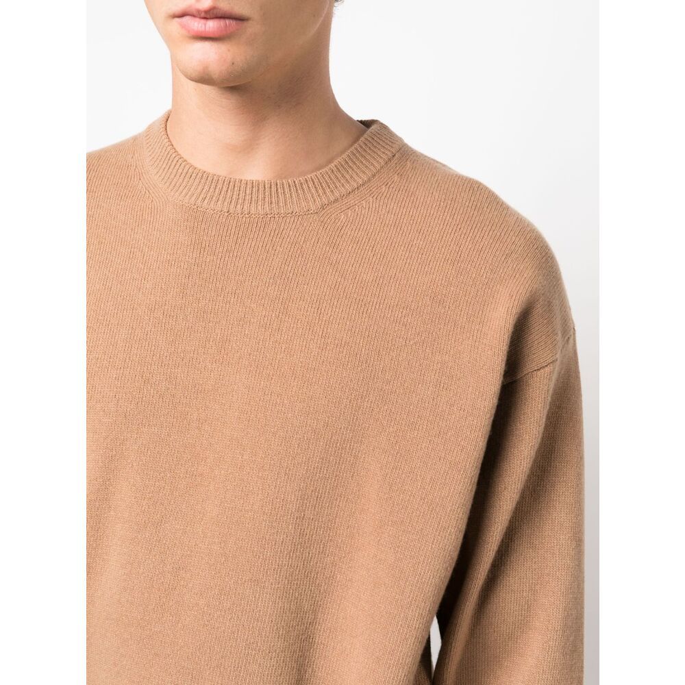 Roberto Collina Crew-neck Wool-blend Jumper In Nude