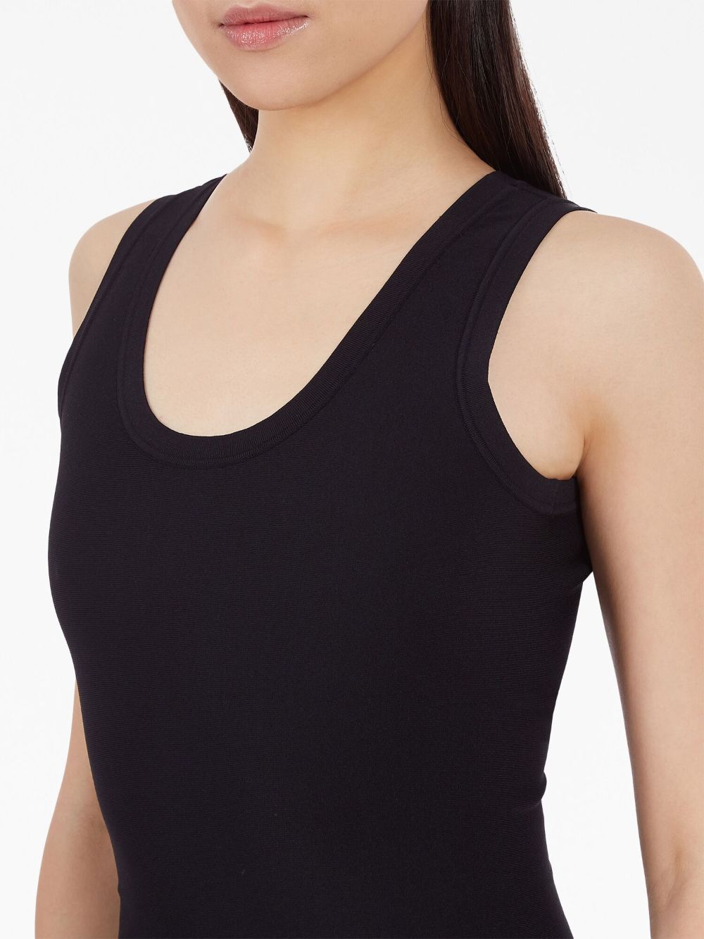 Shop Ferragamo Sleeveless Dress In Black